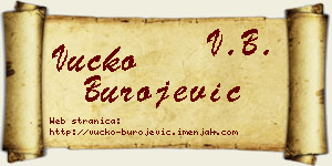 Vučko Burojević vizit kartica